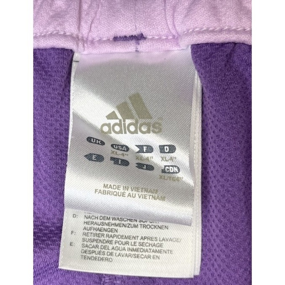 Adidas Shorts Women X-Large Running Purple Elastic Waist Drawstring Lightweight‎ - Picture 3 of 6